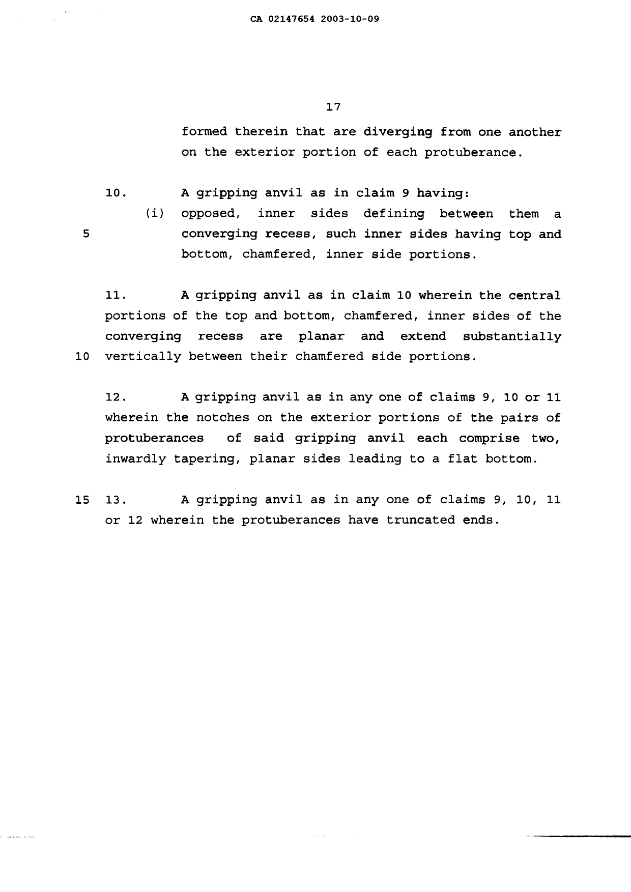 Document de brevet canadien 2147654. Revendications 20041219. Image 3 de 3
