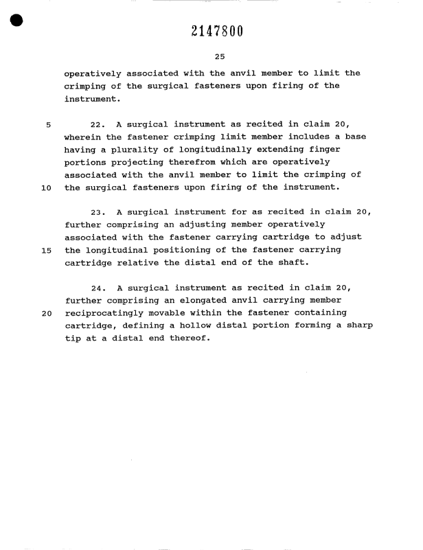 Document de brevet canadien 2147800. Revendications 19951127. Image 6 de 6