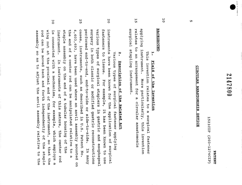 Document de brevet canadien 2147800. Description 20051014. Image 1 de 20