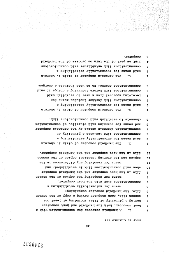 Document de brevet canadien 2149337. Revendications 19940609. Image 1 de 6