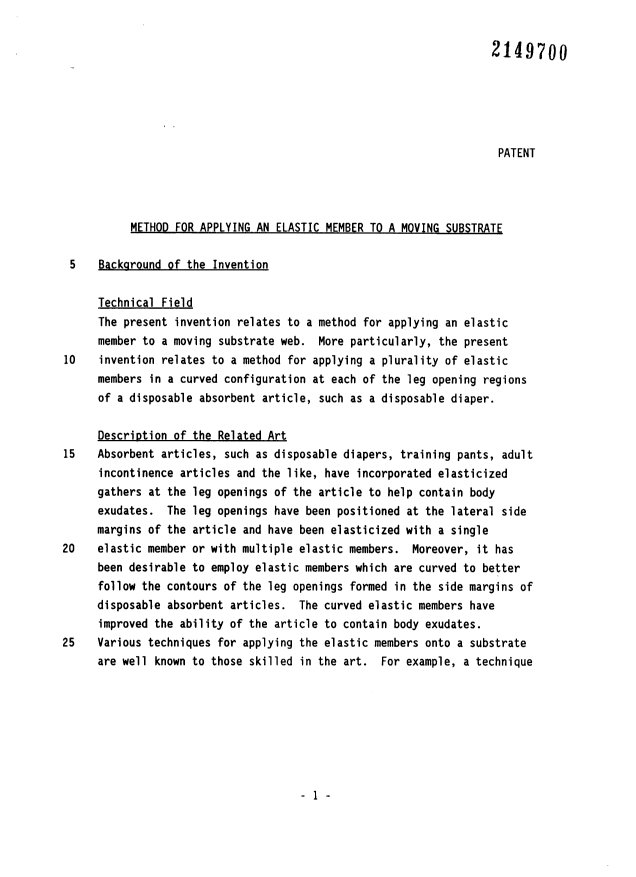 Document de brevet canadien 2149700. Description 19960213. Image 1 de 27