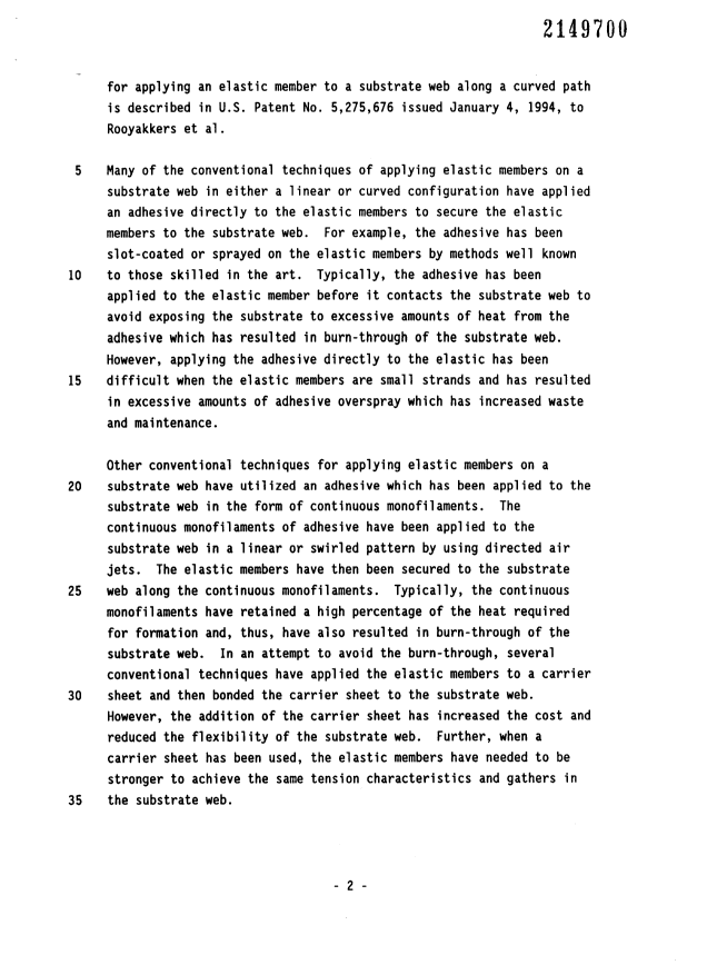 Canadian Patent Document 2149700. Description 19960213. Image 2 of 27