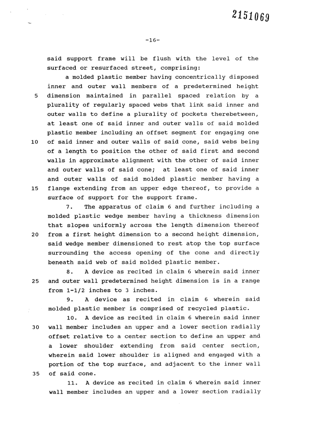 Document de brevet canadien 2151069. Revendications 19970130. Image 2 de 6