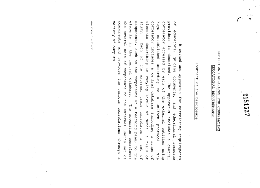 Document de brevet canadien 2151527. Abrégé 19950612. Image 1 de 1