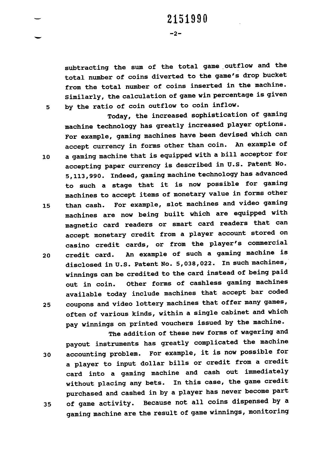 Canadian Patent Document 2151990. Description 19981001. Image 2 of 23