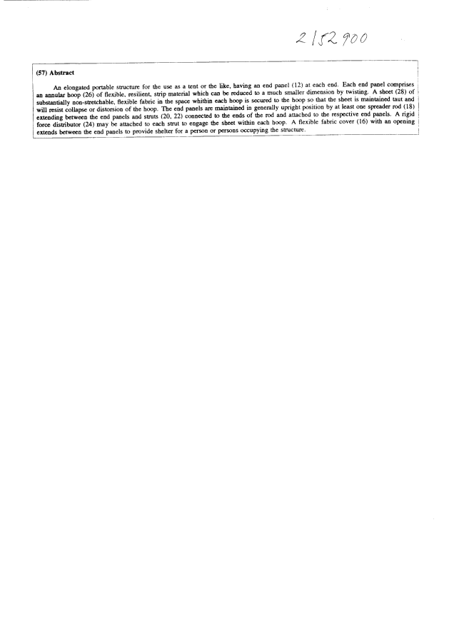 Document de brevet canadien 2152900. Abrégé 19940721. Image 1 de 1