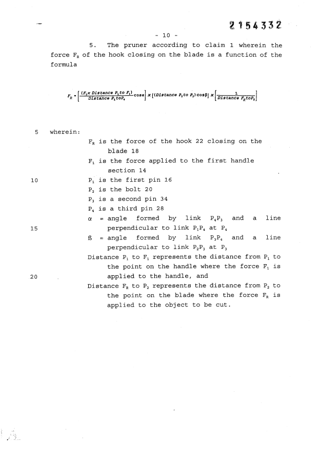Document de brevet canadien 2154332. Revendications 19980708. Image 2 de 2