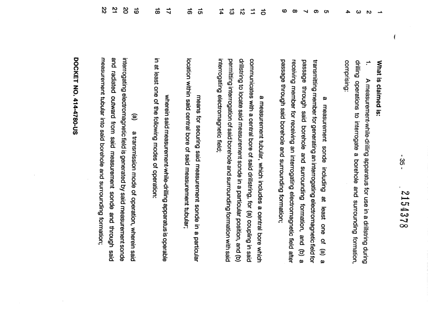 Document de brevet canadien 2154378. Revendications 19960202. Image 1 de 23