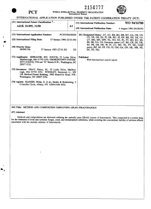 Canadian Patent Document 2154777. Abstract 19940804. Image 1 of 1