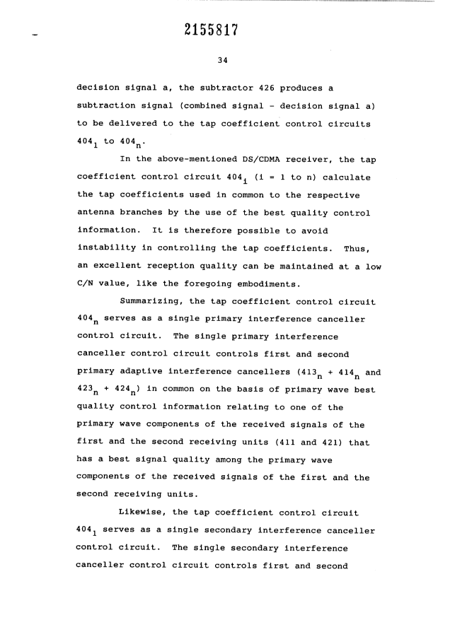Canadian Patent Document 2155817. Description 19951212. Image 34 of 36