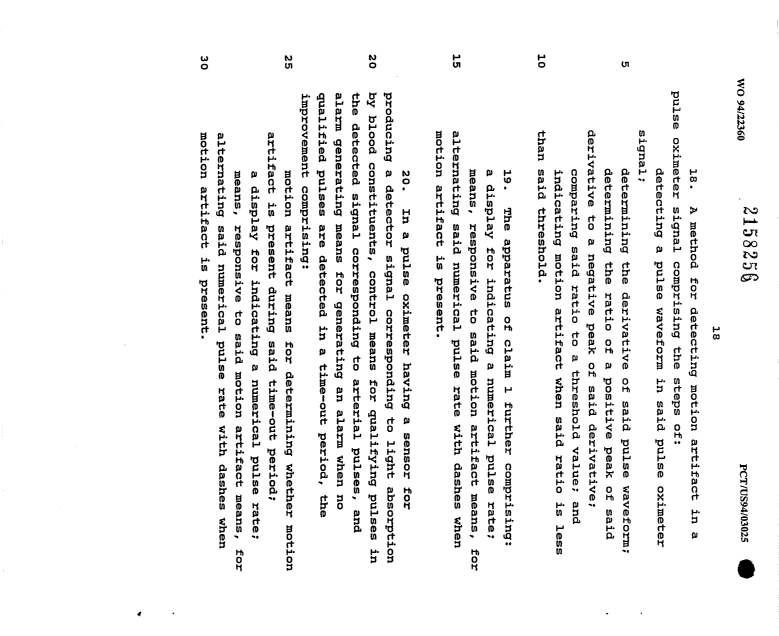 Document de brevet canadien 2158256. Revendications 19971217. Image 5 de 5