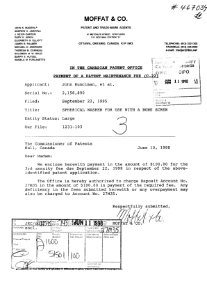Document de brevet canadien 2158890. Taxes 19980611. Image 1 de 1
