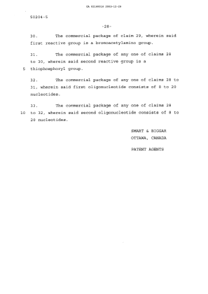 Canadian Patent Document 2160016. Prosecution-Amendment 20031229. Image 22 of 22