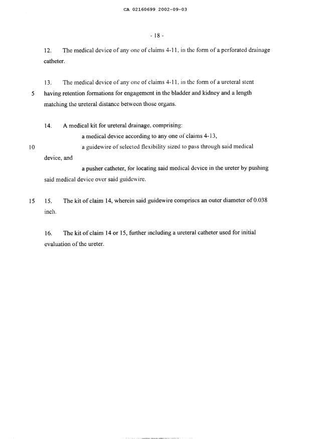 Document de brevet canadien 2160699. Poursuite-Amendment 20020903. Image 6 de 6