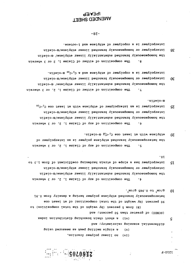 Document de brevet canadien 2160705. Revendications 19931210. Image 2 de 4