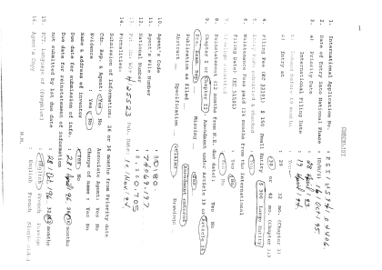 Document de brevet canadien 2160705. Cession 19941216. Image 11 de 11