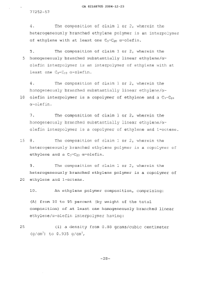 Document de brevet canadien 2160705. Revendications 20041215. Image 2 de 13