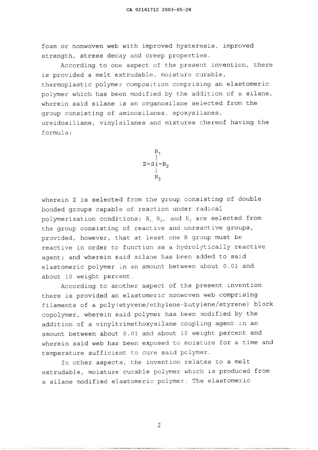 Document de brevet canadien 2161712. Description 20021228. Image 2 de 18