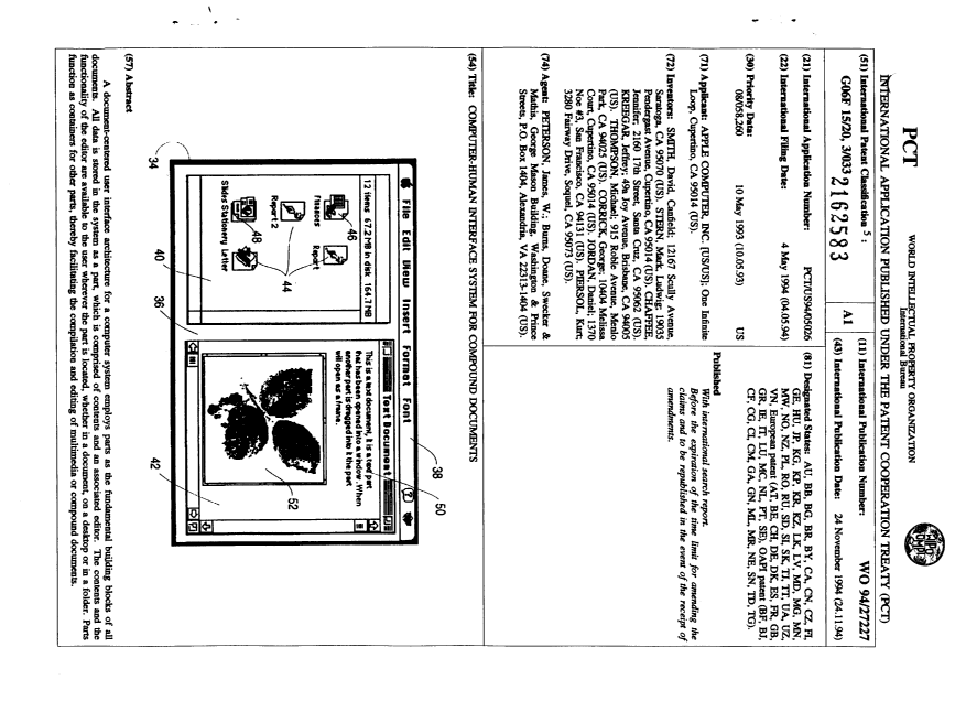 Document de brevet canadien 2162583. Abrégé 19941124. Image 1 de 1