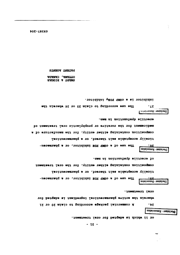 Document de brevet canadien 2163446. Revendications 20031229. Image 9 de 9