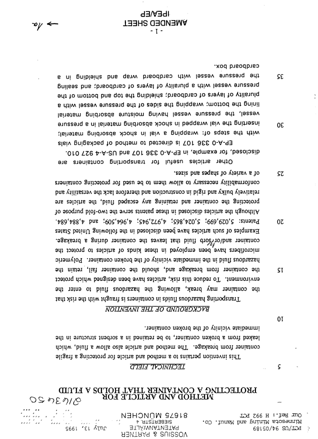 Canadian Patent Document 2163650. Description 19950105. Image 1 of 18
