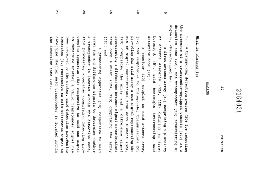 Document de brevet canadien 2164031. Revendications 19960424. Image 1 de 3