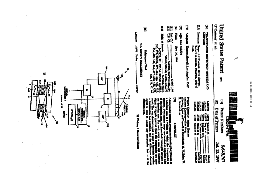 Document de brevet canadien 2164031. Correspondance de la poursuite 19980914. Image 1 de 3