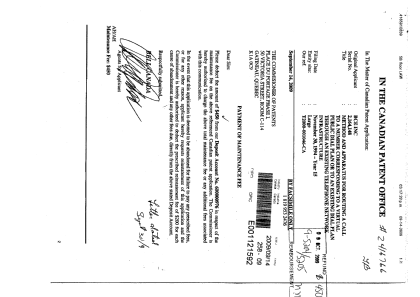 Document de brevet canadien 2164148. Taxes 20081214. Image 1 de 1