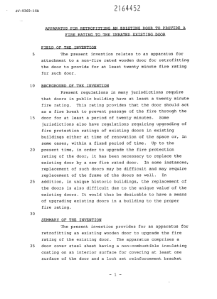 Canadian Patent Document 2164452. Description 19960502. Image 1 of 5