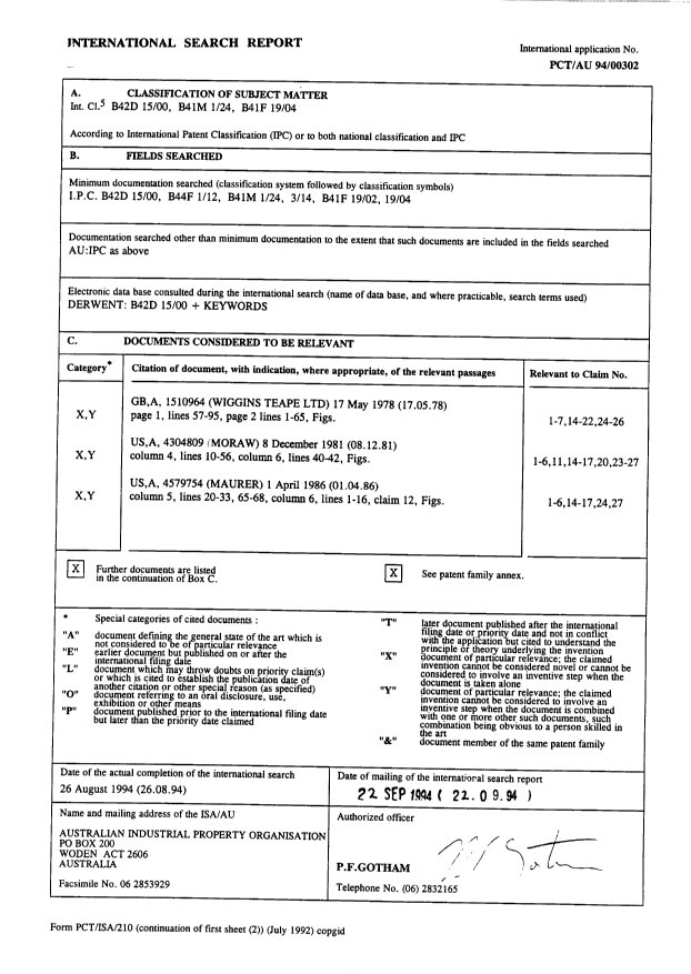 Document de brevet canadien 2164629. PCT 19951206. Image 1 de 19