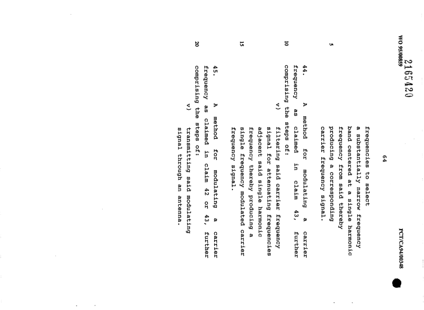 Document de brevet canadien 2165420. Revendications 20011222. Image 30 de 30