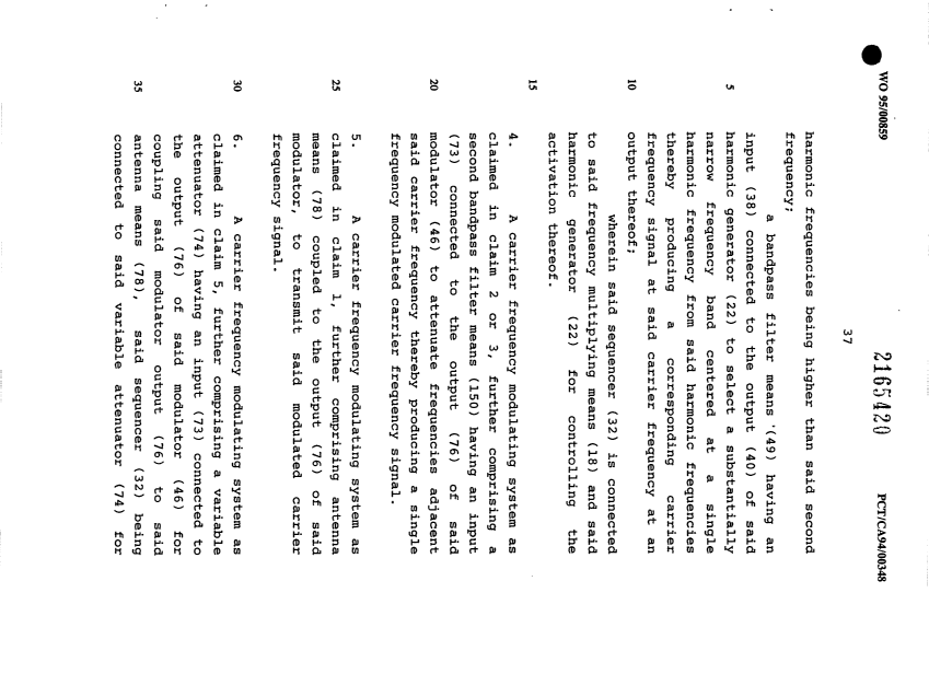 Document de brevet canadien 2165420. Revendications 20011222. Image 3 de 30