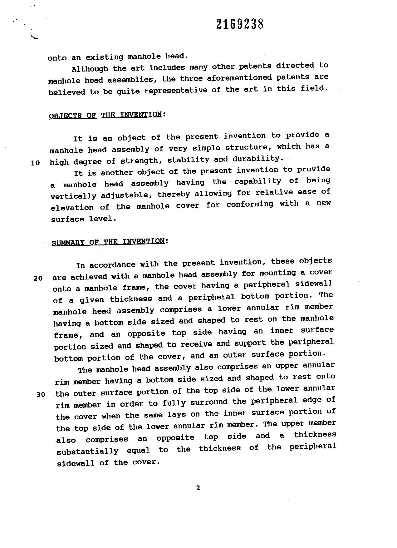 Canadian Patent Document 2169238. Description 19960531. Image 2 of 8
