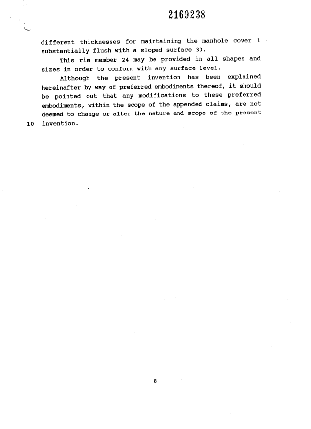 Canadian Patent Document 2169238. Description 19960531. Image 8 of 8