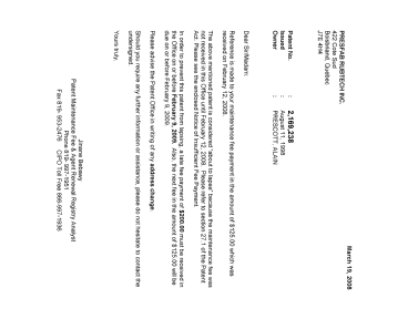 Canadian Patent Document 2169238. Correspondence 20080319. Image 1 of 1