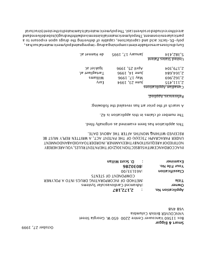 Document de brevet canadien 2172187. Poursuite-Amendment 19981227. Image 1 de 3