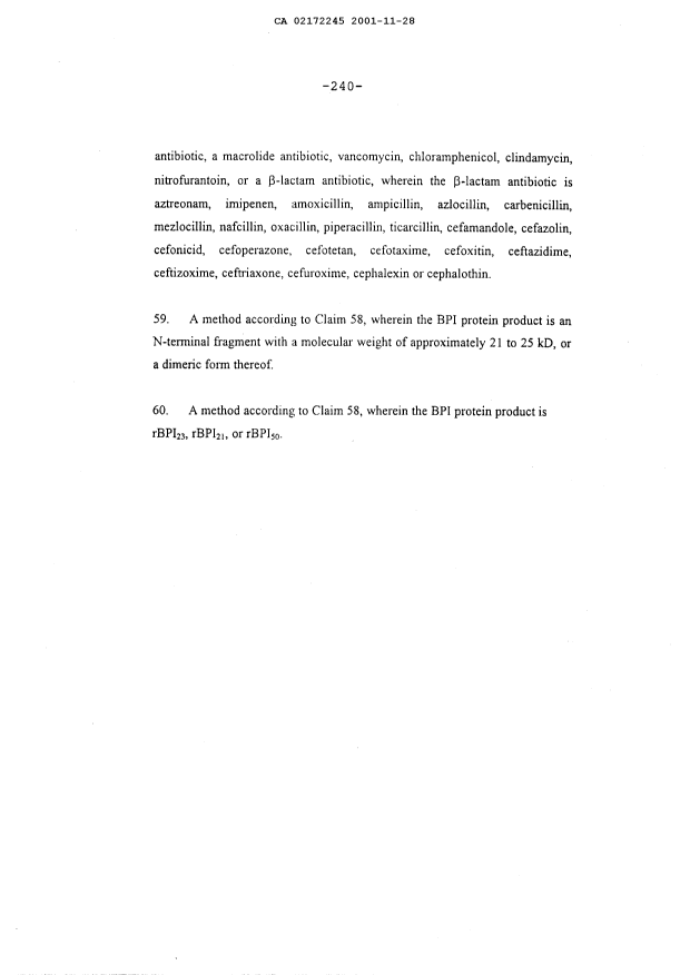 Document de brevet canadien 2172245. Revendications 20011128. Image 13 de 13