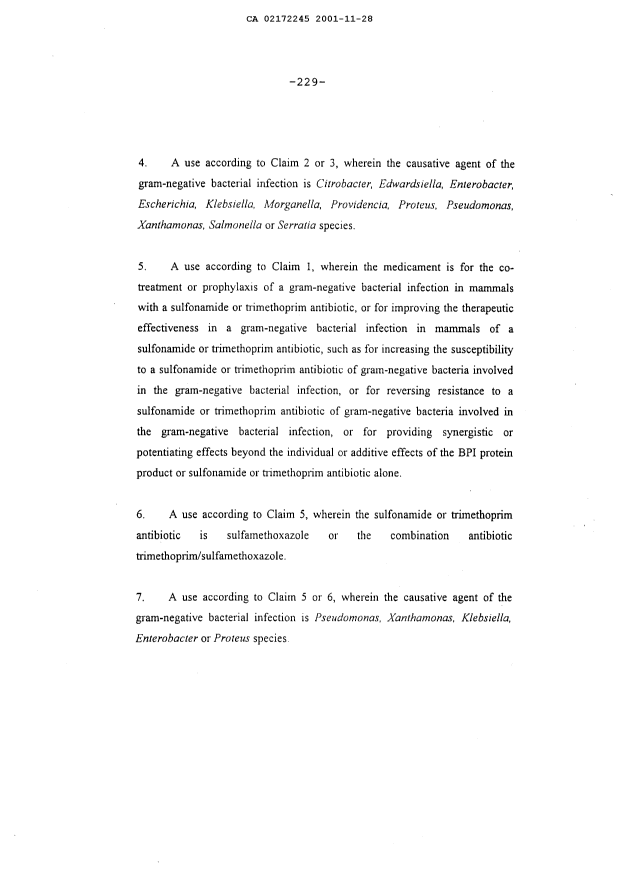 Document de brevet canadien 2172245. Revendications 20011128. Image 2 de 13