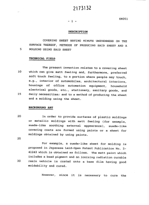 Document de brevet canadien 2173132. Description 19960215. Image 1 de 78