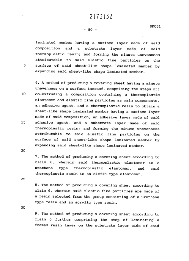Document de brevet canadien 2173132. Revendications 19960215. Image 2 de 4