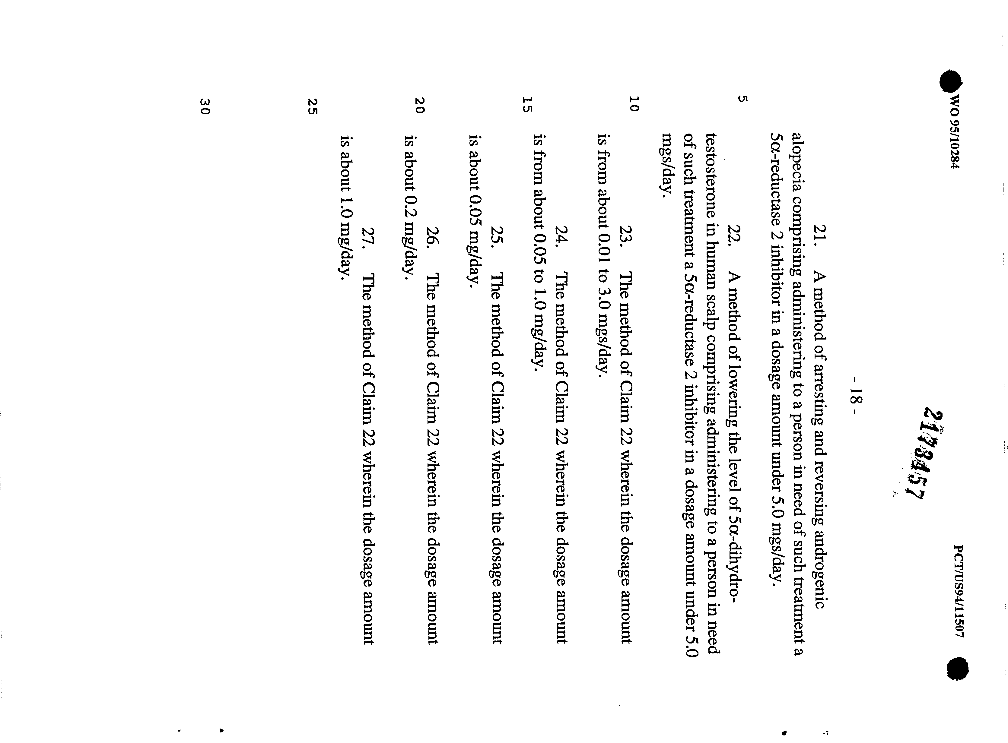 Canadian Patent Document 2173457. Claims 19941220. Image 4 of 4