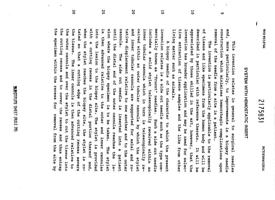 Document de brevet canadien 2175831. Description 19950526. Image 1 de 15