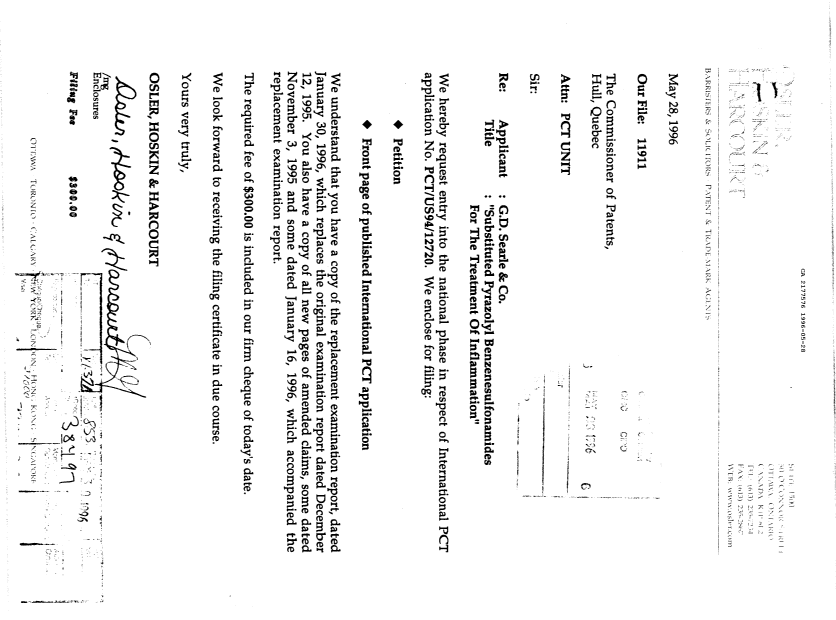 Document de brevet canadien 2177576. Cession 19951228. Image 2 de 4