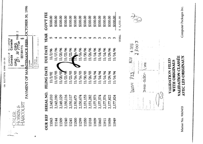 Canadian Patent Document 2177576. Fees 19951230. Image 1 of 1