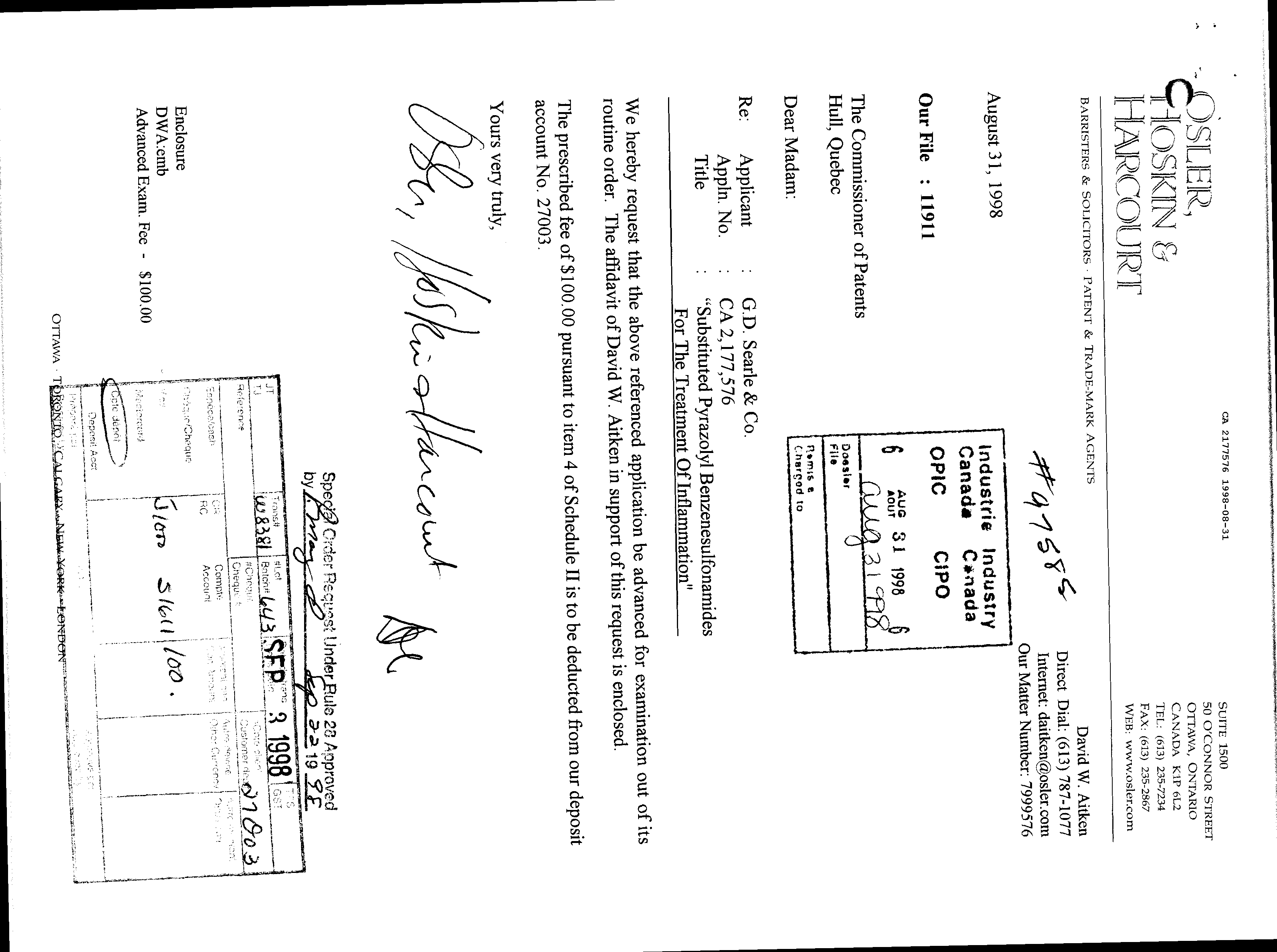 Canadian Patent Document 2177576. Prosecution-Amendment 19971231. Image 1 of 3