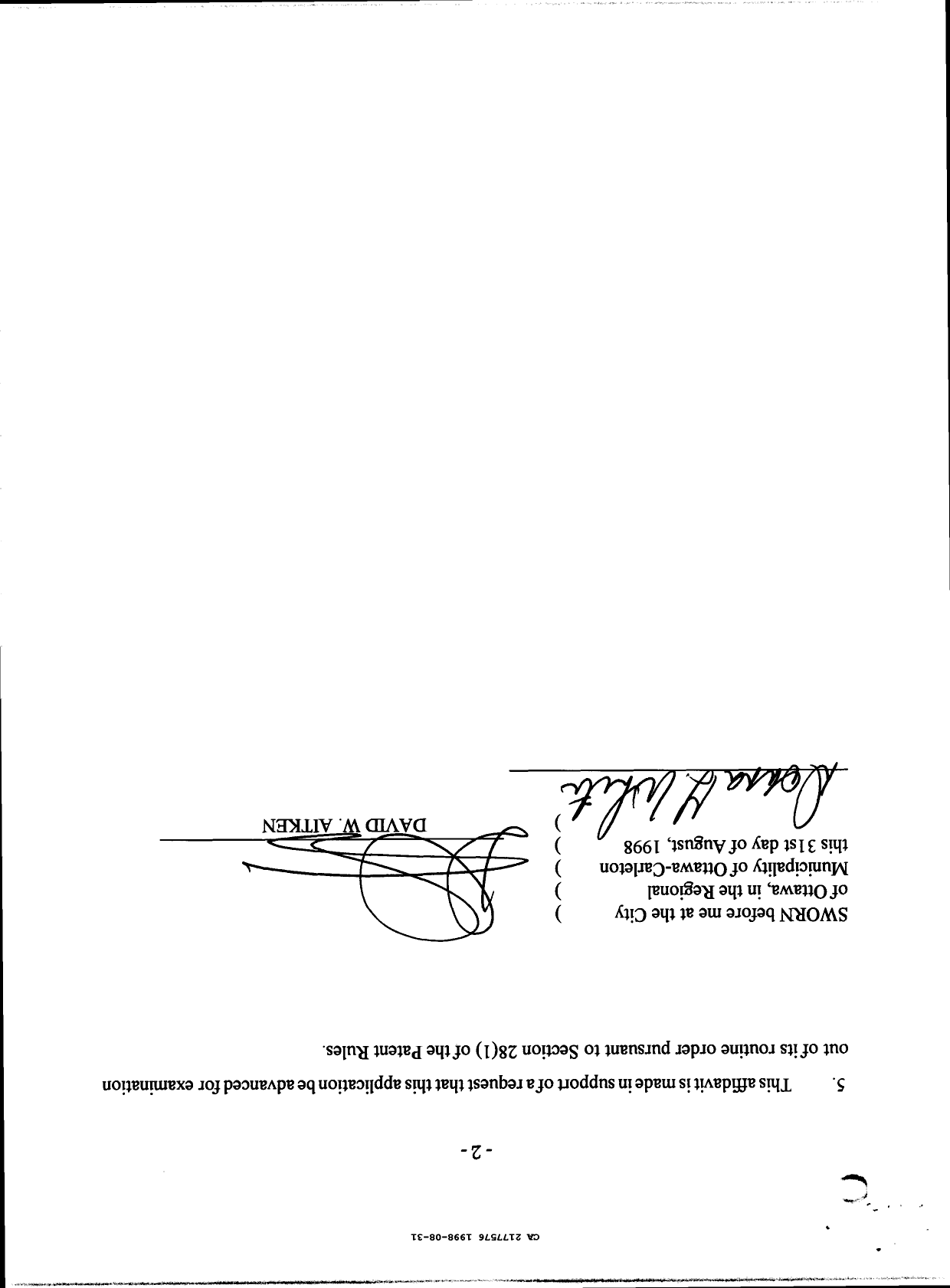 Canadian Patent Document 2177576. Prosecution-Amendment 19971231. Image 3 of 3