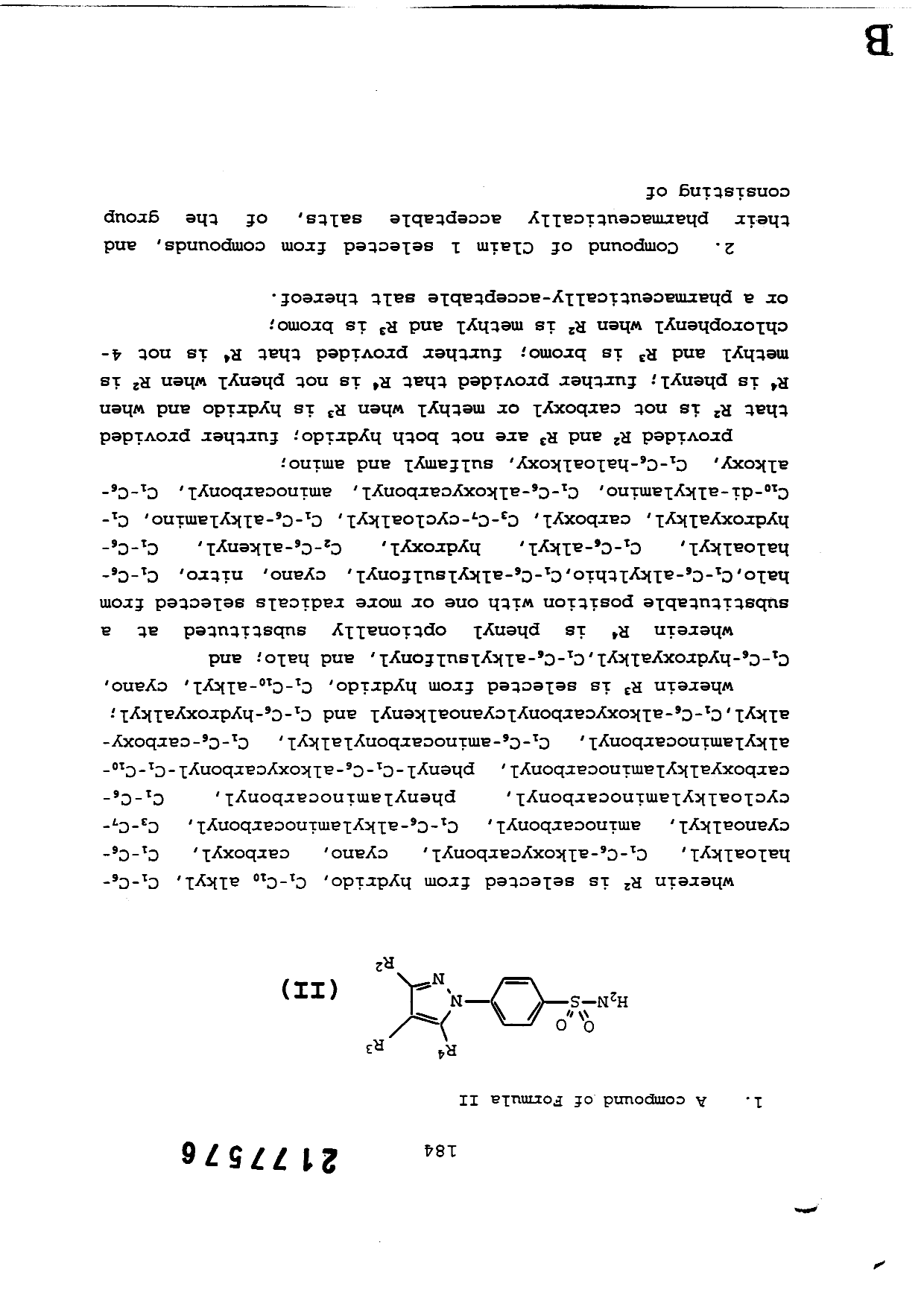 Document de brevet canadien 2177576. Revendications 19981216. Image 1 de 11