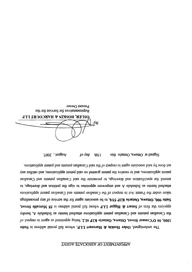 Document de brevet canadien 2177576. Correspondance 20061215. Image 2 de 8