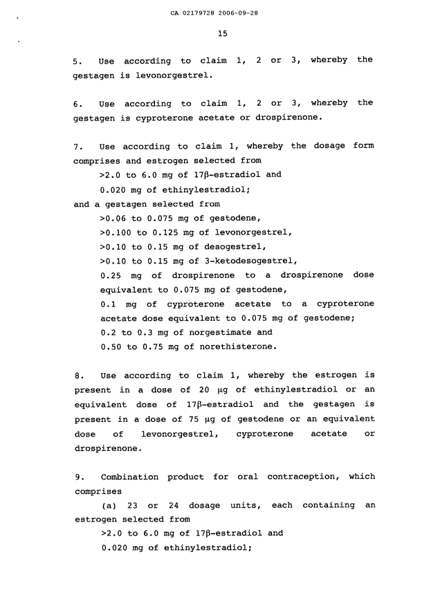 Document de brevet canadien 2179728. Poursuite-Amendment 20051228. Image 8 de 10