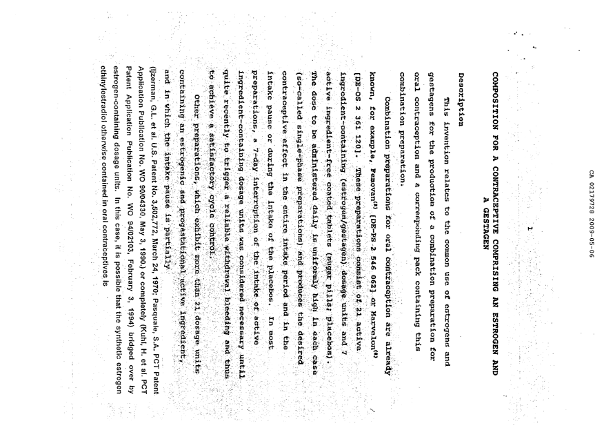 Document de brevet canadien 2179728. Description 20081206. Image 1 de 13